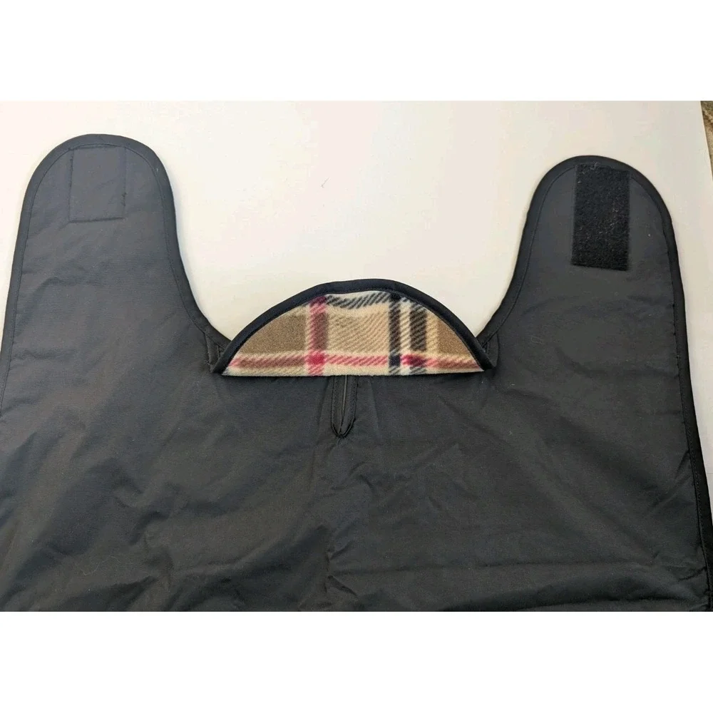 Roxy & Oliver Dog Jacket Coat Sz 22 Waterproof Breathable Reversible Black Tan